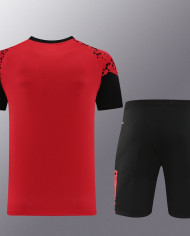 PUMA Short sleeved suit PD02 Red Shorts Set