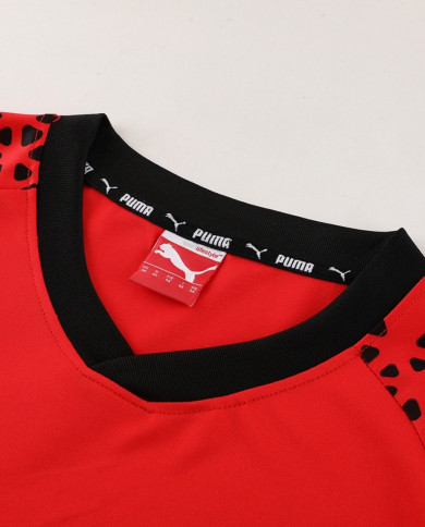 PUMA Short sleeved suit PD02 Red Shorts Set