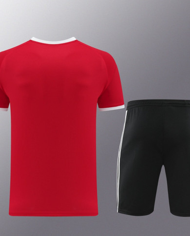 Adidas Short sleeved suit AD07 Red Shorts Set