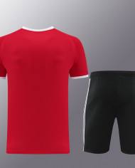 Adidas Short sleeved suit AD07 Red Shorts Set