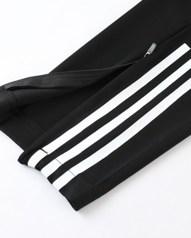 Adidas Short sleeved suit AD03 Black Pants Set