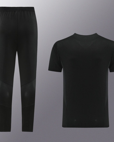 Adidas Short sleeved suit AD03 Black Pants Set