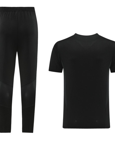 Adidas Short sleeved suit AD03 Black Pants Set