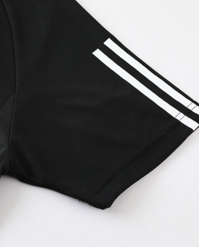 Adidas Short sleeved suit AD03 Black Pants Set