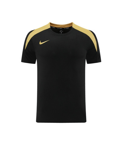 Nike Short sleeved suit ND05 Black Gold Shorts Set