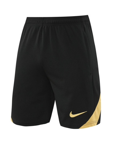 Nike Short sleeved suit ND05 Black Gold Shorts Set