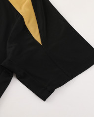 Nike Short sleeved suit ND05 Black Gold Shorts Set
