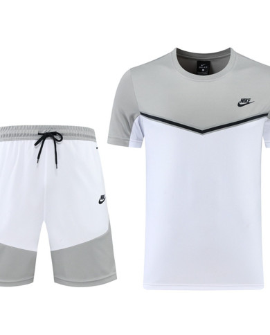 Nike Short sleeved suit ND01 Grey Shorts Set
