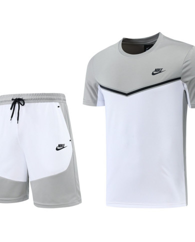 Nike Short sleeved suit ND01 Grey Shorts Set