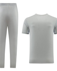 Nike Short sleeved suit ND01 Grey Pants Set