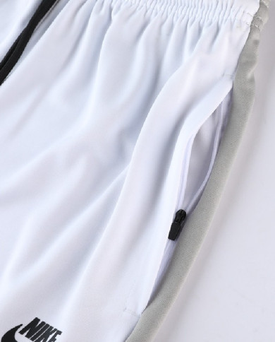 Nike Short sleeved suit ND01 Grey Pants Set
