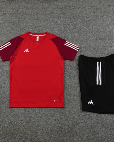 Adidas Short sleeved suit AD03 Red Shorts Set