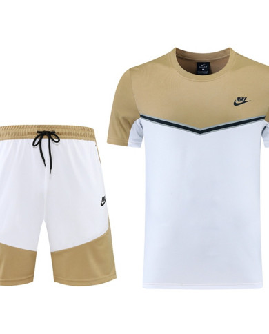 Nike Short sleeved suit ND01 khaki shorts set