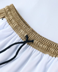 Nike Short sleeved suit ND01 khaki shorts set