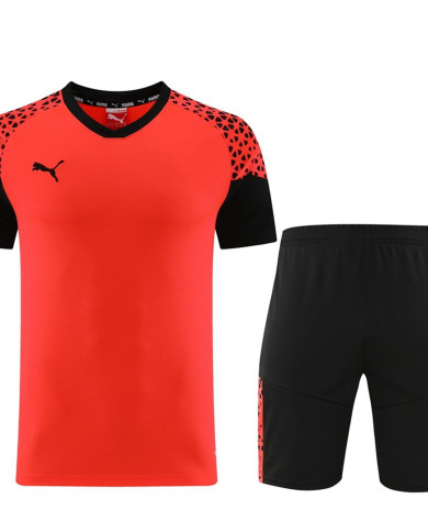 PUMA Short sleeved suit PD02 Orange Shorts Set