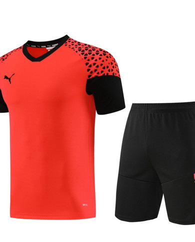 PUMA Short sleeved suit PD02 Orange Shorts Set