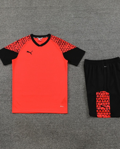 PUMA Short sleeved suit PD02 Orange Shorts Set