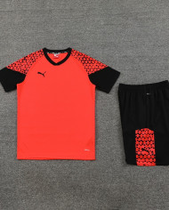 PUMA Short sleeved suit PD02 Orange Shorts Set