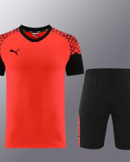 PUMA Short sleeved suit PD02 Orange Shorts Set
