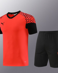 PUMA Short sleeved suit PD02 Orange Shorts Set