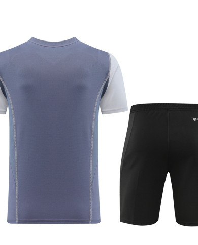 Adidas Short sleeved suit AD03 Grey Shorts Set