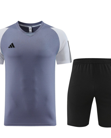 Adidas Short sleeved suit AD03 Grey Shorts Set