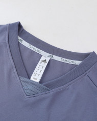 Adidas Short sleeved suit AD03 Grey Shorts Set