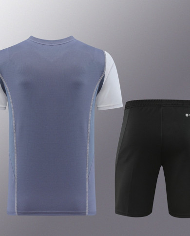 Adidas Short sleeved suit AD03 Grey Shorts Set