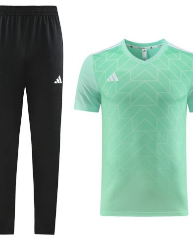 Adidas Short sleeved suit AD05 Green Pants Set