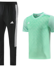 Adidas Short sleeved suit AD05 Green Pants Set