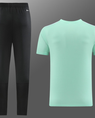 Adidas Short sleeved suit AD05 Green Pants Set
