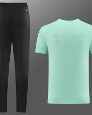 Adidas Short sleeved suit AD05 Green Pants Set