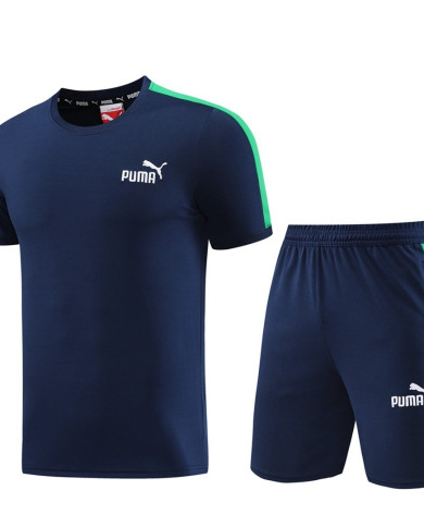 PUMA Short sleeved suit PD01 Royal Blue Shorts Set
