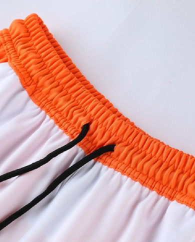 Nike Short sleeved suit  ND01 Orange Shorts Set