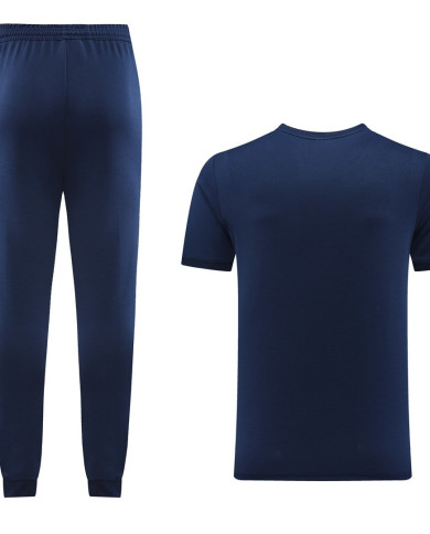 PUMA Short sleeved suit PD01 Blue Pants Set