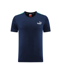 PUMA Short sleeved suit PD01 Blue Pants Set