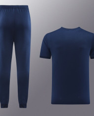 PUMA Short sleeved suit PD01 Blue Pants Set