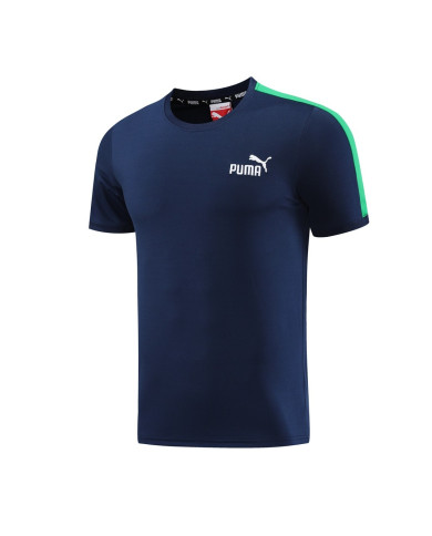 PUMA Short sleeved suit PD01 Blue Pants Set
