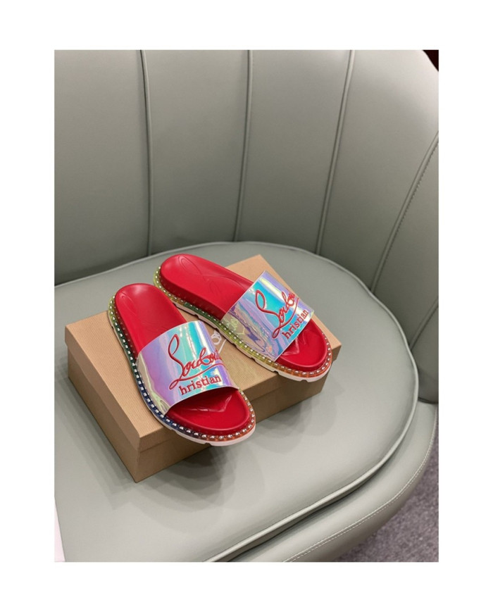 Christian Louboutin‌  Men's thick-soled rivet slippers