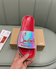 Christian Louboutin‌  Men's thick-soled rivet slippers