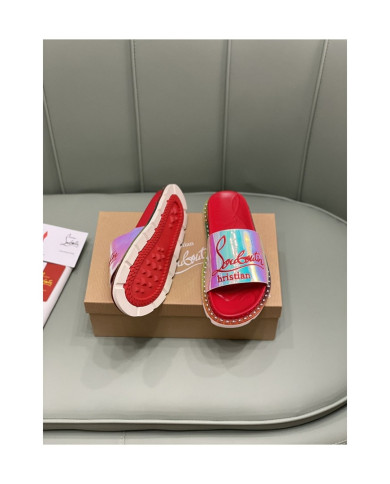 Christian Louboutin‌  Men's thick-soled rivet slippers