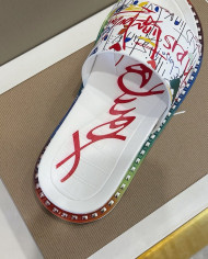 Christian Louboutin‌  Men's thick-soled rivet slippers