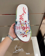 Christian Louboutin‌  Men's thick-soled rivet slippers