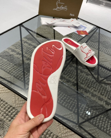 Christian Louboutin‌  Men's thick-soled rivet slippers