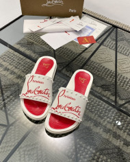 Christian Louboutin‌  Men's thick-soled rivet slippers