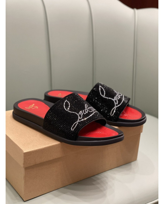 Christian Louboutin‌  Men's thick-soled rivet slippers