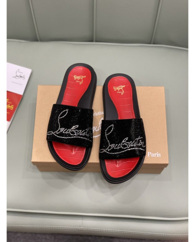 Christian Louboutin‌  Men's thick-soled rivet slippers