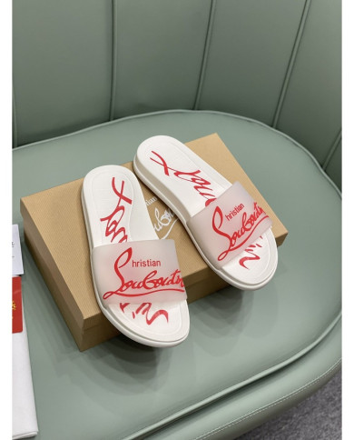 Christian Louboutin‌  Men's thick-soled rivet slippers