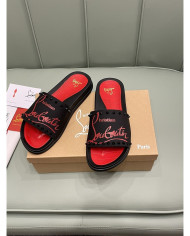 Christian Louboutin‌  Men's thick-soled rivet slippers
