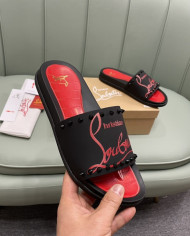 Christian Louboutin‌  Men's thick-soled rivet slippers